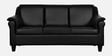 Madison Leatherette 3 Seater Sofa in Black Colour