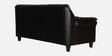 Madison Leatherette 3 Seater Sofa in Black Colour