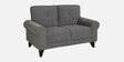Madrid Fabric 2 Seater Sofa In Dark Grey Colour