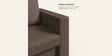 Magnate Fabric 3 Seater Sofa in Brown Colour