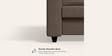 Magnate Fabric 3 Seater Sofa in Brown Colour
