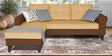 Magneto Fabric LHS Sectional Sofa ( 2+ Lounger) in Brown & Beige Colour