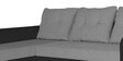 Magneto Fabric RHS Sectional Sofa in Grey & Black Colour