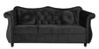 Maharaja Velvet 3 Seater Sofa in Black Colour