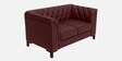 Majesta Leather 2 Seater Sofa In Cherry Colour
