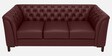 Majesta Leather 3 Seater Sofa In Burgundy Colour
