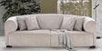Malabar Fabric 3 Seater Sofa In Browne Cement Colour