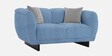 Malaga Chenille Fabric 2 Seater Sofa In Ice Blue Colour