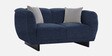 Malaga Chenille Fabric 2 Seater Sofa In Navy Blue Colour