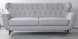 Malena Fabric 3 Seater Sofa In Ash Grey Colour