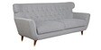 Malena Fabric 3 Seater Sofa In Ash Grey Colour