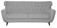 Malena Fabric 3 Seater Sofa In Ash Grey Colour