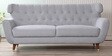 Malena Fabric 3 Seater Sofa In Ash Grey Colour