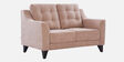 Malta Fabric 2 Seater Sofa In Brown Colour