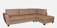 Mamore LHS Sectional Sofa in Light Peach Colour with Anti Scratch Fabric