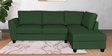 Mamore LHS Sectional Sofa in Royal Green Colour with Anti Scratch Fabric