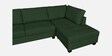 Mamore LHS Sectional Sofa in Royal Green Colour with Anti Scratch Fabric
