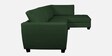 Mamore LHS Sectional Sofa in Royal Green Colour with Anti Scratch Fabric
