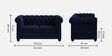 Manchester velvet 2 Seater Sofa In Velvet Blue Colour