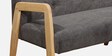 Manfredo Solid Wood 2 Seater Sofa In Light Grey & Natural Finish