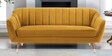 Mango Fabric 3 Seater Sofa In Yellow Colour