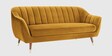 Mango Fabric 3 Seater Sofa In Yellow Colour