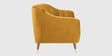Mango Fabric 3 Seater Sofa In Yellow Colour