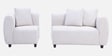 Maplewood Boucle Fabric 3 Seater sofa in Off-White Color