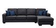 Marco 5 Seater LHS Sectional Sofa in Dark Grey Colour
