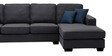 Marco 5 Seater LHS Sectional Sofa in Dark Grey Colour
