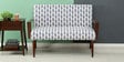 Marden Fabric 2 Seater Sofa in Scratch Resistant Provincial Teak Finish