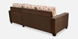 Marigold Velvet LHS Sectional Sofa in Choco Brown Colour