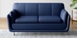 Marina Leatherette 3 Seater Sofa In Blue Colour