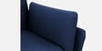 Marina Leatherette 3 Seater Sofa In Blue Colour