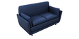 Marina Leatherette 2 Seater Sofa in Blue Colour