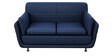 Marina Leatherette 2 Seater Sofa in Blue Colour