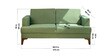 Marina Teak Wood 2 Seater Sofa Natural Finish