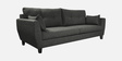 Mario Fabric 3 Seater Sofa in Charcoal Grey Colour