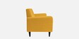 Marq Fabric 2 Seater Sofa in Bold Yellow Colour