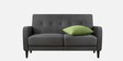 Marq Fabric 2 Seater Sofa In Charcoal Grey Color