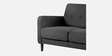 Marq Fabric 2 Seater Sofa In Charcoal Grey Color