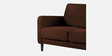 Marq Fabric 2 Seater Sofa In Coffee Brown Color