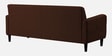 Marq Fabric 3 Seater Sofa In Coffee Brown Color
