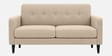 Marq Velvet Fabric 2 Seater Sofa In Beige Colour