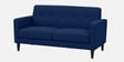 Marq Velvet Fabric 2 Seater Sofa In Blue Colour