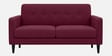 Marq Velvet Fabric 2 Seater Sofa In Maroon Colour