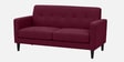 Marq Velvet Fabric 2 Seater Sofa In Maroon Colour