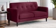 Marq Velvet Fabric 2 Seater Sofa In Maroon Colour