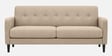 Marq Velvet Fabric 3 Seater Sofa In Beige Colour
