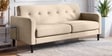 Marq Velvet Fabric 3 Seater Sofa In Beige Colour